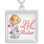 Petite soeur en collier de jeans