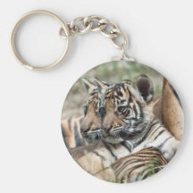 Petits animaux de tigre porte-clef