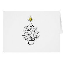 PEU D'ARBRE DE NOËL CARTES DE VŒUX