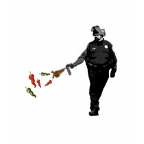 Pfefferspray-Polizist