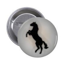 Pferdeschwarzes Buttons