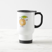 pfirsichfarbener scharfer Charakter Kaffee Tassen