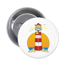Phare de bande dessinée de Jésus Pin's Avec Agrafe