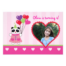 Photo Invita de fête d'anniversaire de Valentine d Cartons D'invitation