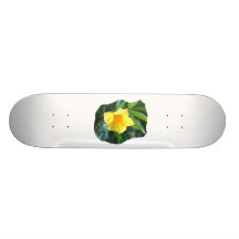 Photographie de fleur de trompette jaune plateaux de skate