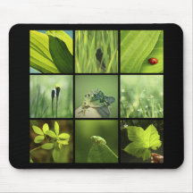 photos vertes Mousepad de la nature 3x3 Tapis De Souris