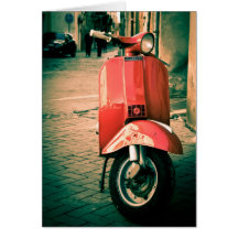 Piaggio-Roller in Italien Karte