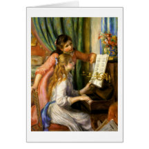 Piano d'Au de Pierre-Auguste Renoir - de Jeunes Fi Carte
