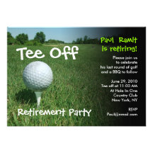 Pièce en t outre d'invitation de partie de retrait