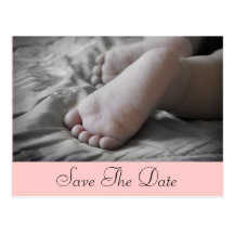 Pieds de bébé carte postale