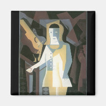 Pierrot par Juan Gris Magnets Pour Réfrigérateur