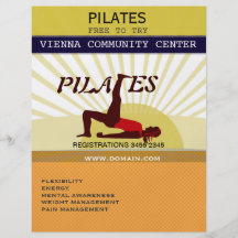 Pilates Flyerdesign