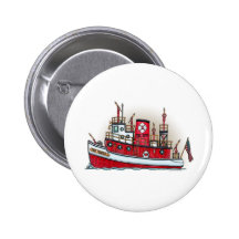 Pin de bouton de bateau du feu pin's
