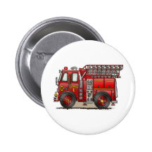 Pin de bouton de camion de pompiers d'échelle badge avec épingle
