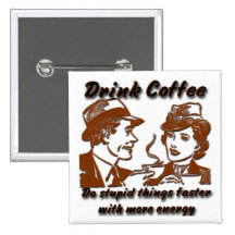 Pin de carré de café de boissons pin's avec agrafe