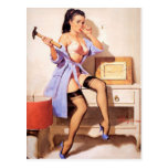 Pin- pratique d'homme carte postale