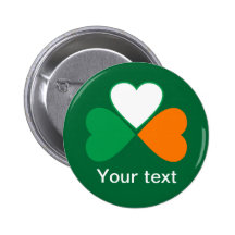 PIN ST PATRICK'S DAY BADGE AVEC ÉPINGLE