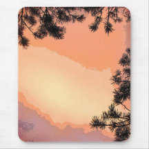 Piney Sonnenuntergang Mousepad