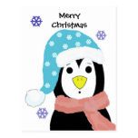 Pingouin de Noël Cartes Postales