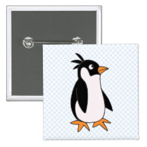 Pingouin de Pele Badges Avec Agrafe