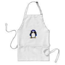 Pingouin d'hockey - bleu tabliers
