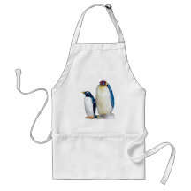 Pingouins dessinant le tablier