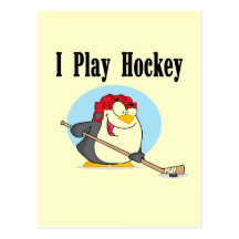 Pinguin-Hockey-T-Shirts und Geschenke Postkarte