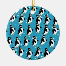 Pinguin-Tapete Weihnachtsbaum Ornament