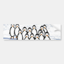 Pinguine Auto Aufkleber