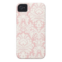 Pink&White Damast iPhone Fall