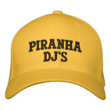 Piranha DJ (DJ kochen Kappe) Bestickte Baseballmütze