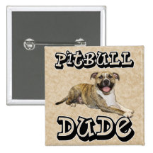 PitBull TYP - Tigger Anstecknadelbutton