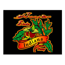 Pivoine de l'Indiana Hoosier Carte Postale