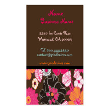 PixDezines alegre Retro foral, DIY Hintergrund Visitenkarte