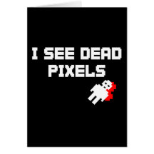 Pixels morts de Sarah Marshall Carte De Vœux