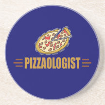 Pizza drôle dessous de verres