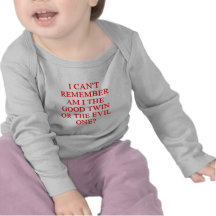 plaisanterie jumelle mauvaise t-shirt
