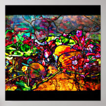 Plakat-Beflecktes Glas-Tiffany 20
