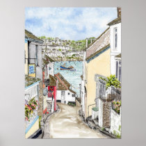 Plakat "der Vorderstraßen-(Polruan)"