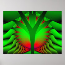 Plakat-Druck: Fraktal-Baum