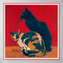 Plakat/Druck:  Les Chate durch Theophile Steinlen