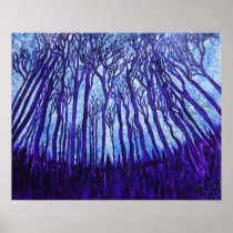 Plakat-Druck - Stardust Wald