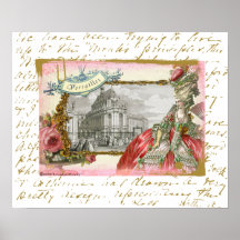 Plakat-Druck Versailles Marie Antoinette