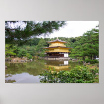 PLAKAT - goldene Pagode in Kyoto