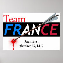 Plakat Team-Frankreichs Agincourt