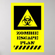 Plan d'évasion de zombi posters