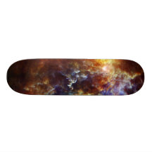 Planche à roulettes de nébuleuse de hippie