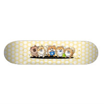 Planche à roulettes de partie de KiniArt Pom