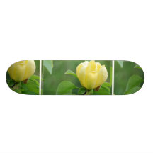 Planche à roulettes jaune de magnolia