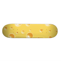 Planche à roulettes jaune de texture de fromage su